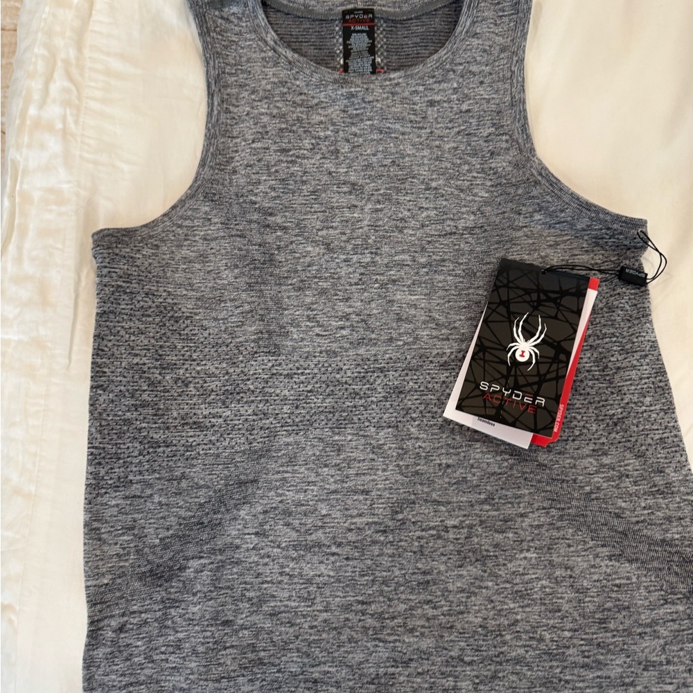 Spyder womens Heather Gray Tank Top